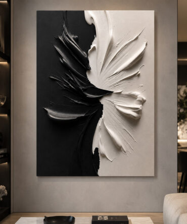 Black Symphony - Quadro em Alto Relevo