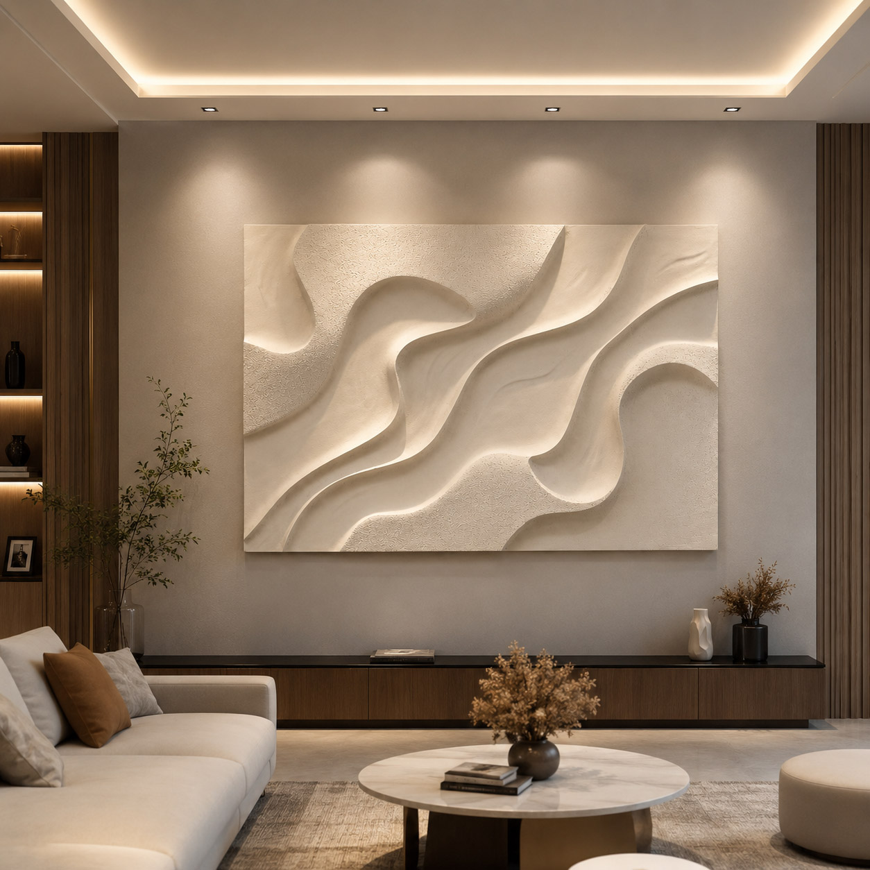 Linhas do Silêncio - Quadro em Alto Relevo - Imagem 4