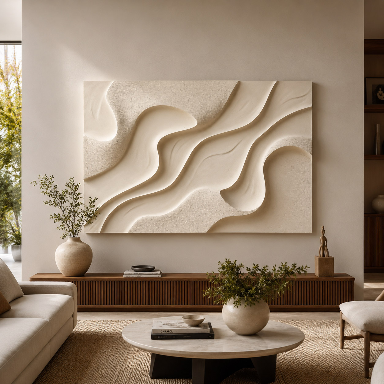 Linhas do Silêncio - Quadro em Alto Relevo