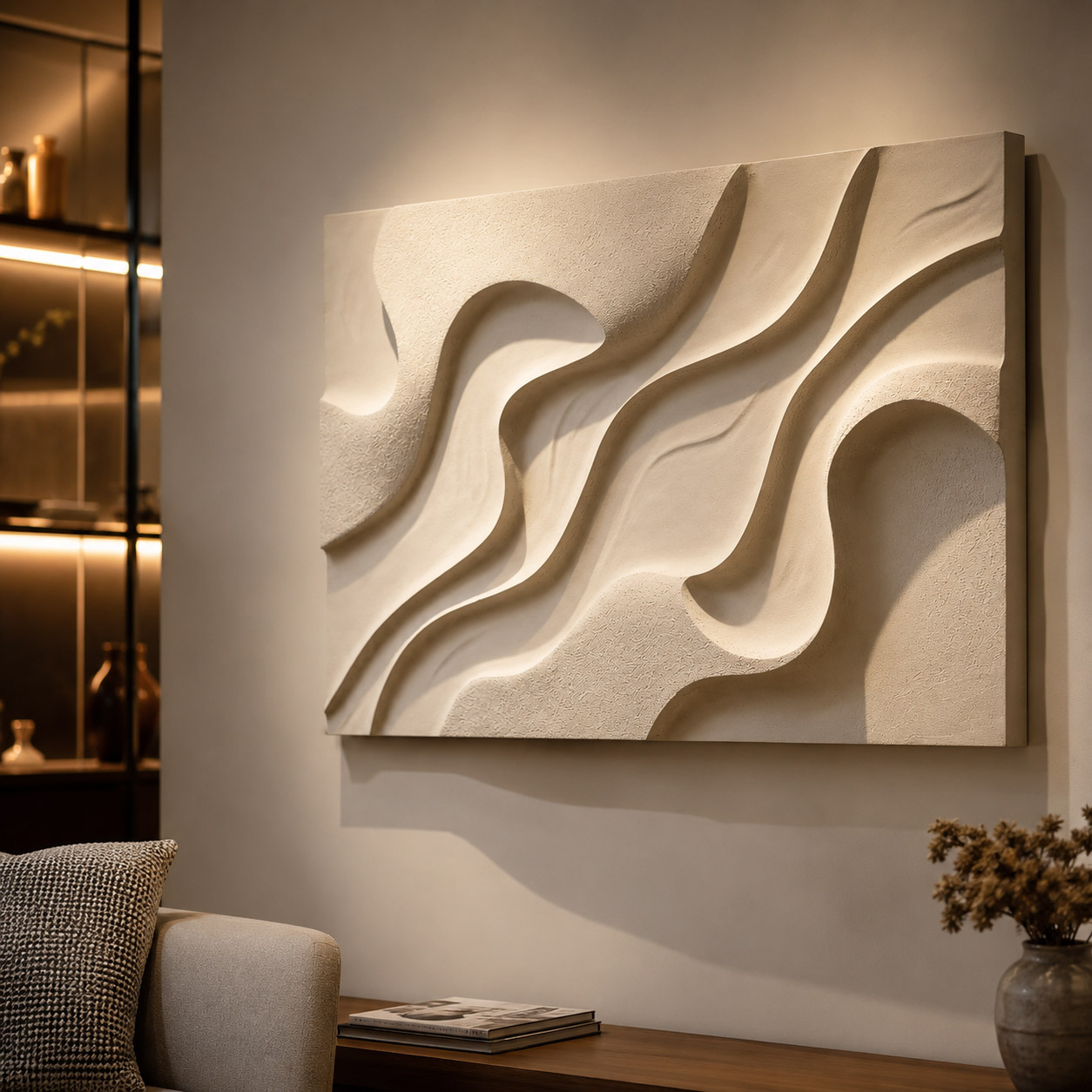 Linhas do Silêncio - Quadro em Alto Relevo - Imagem 3