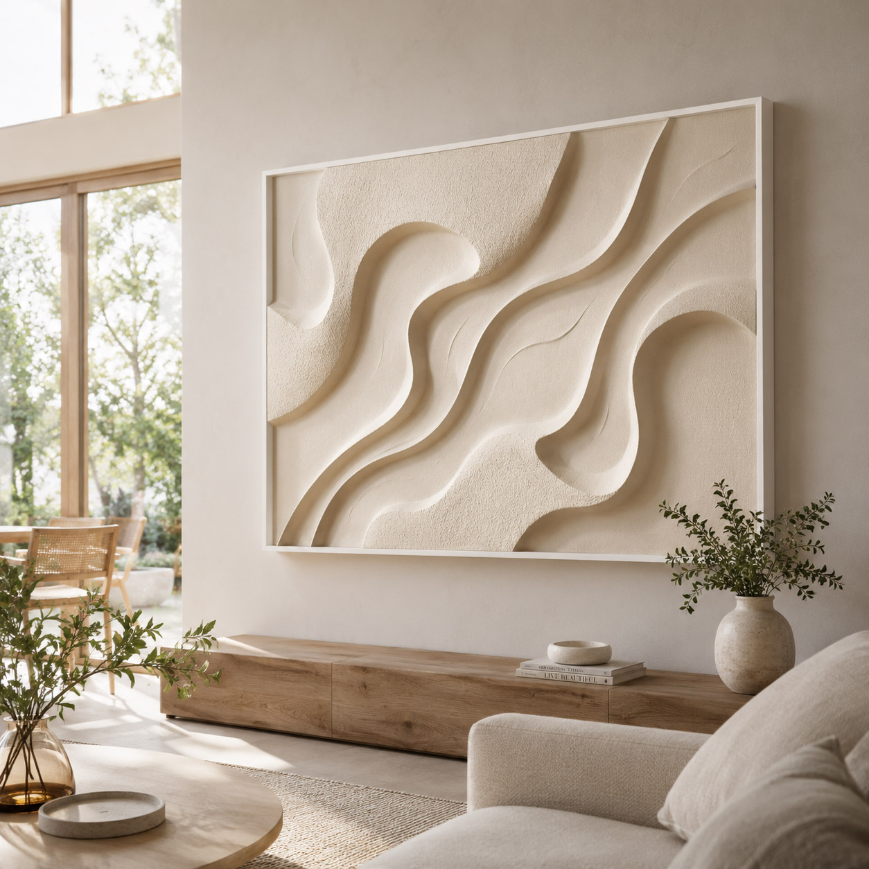 Linhas do Silêncio - Quadro em Alto Relevo - Imagem 6