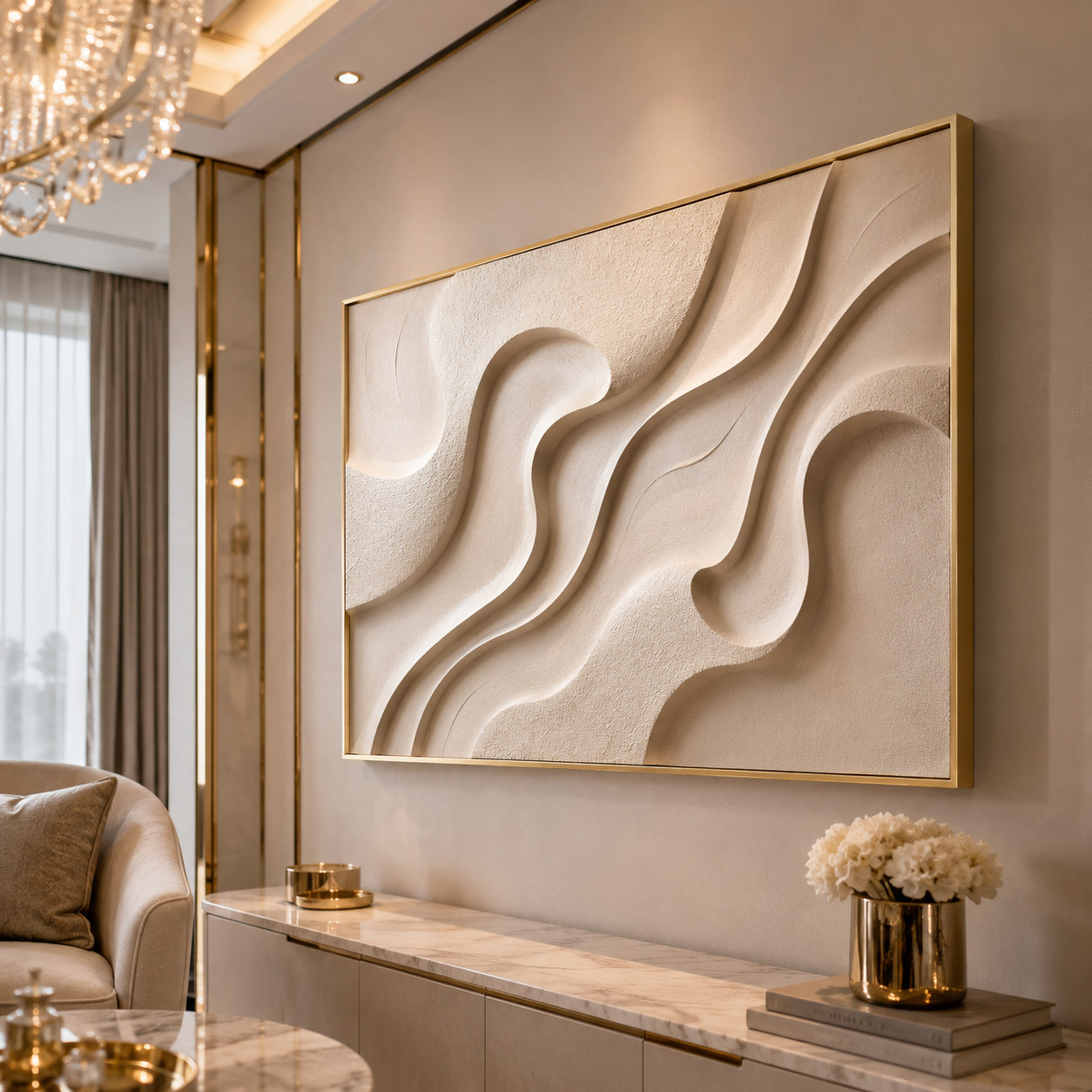 Linhas do Silêncio - Quadro em Alto Relevo - Imagem 7