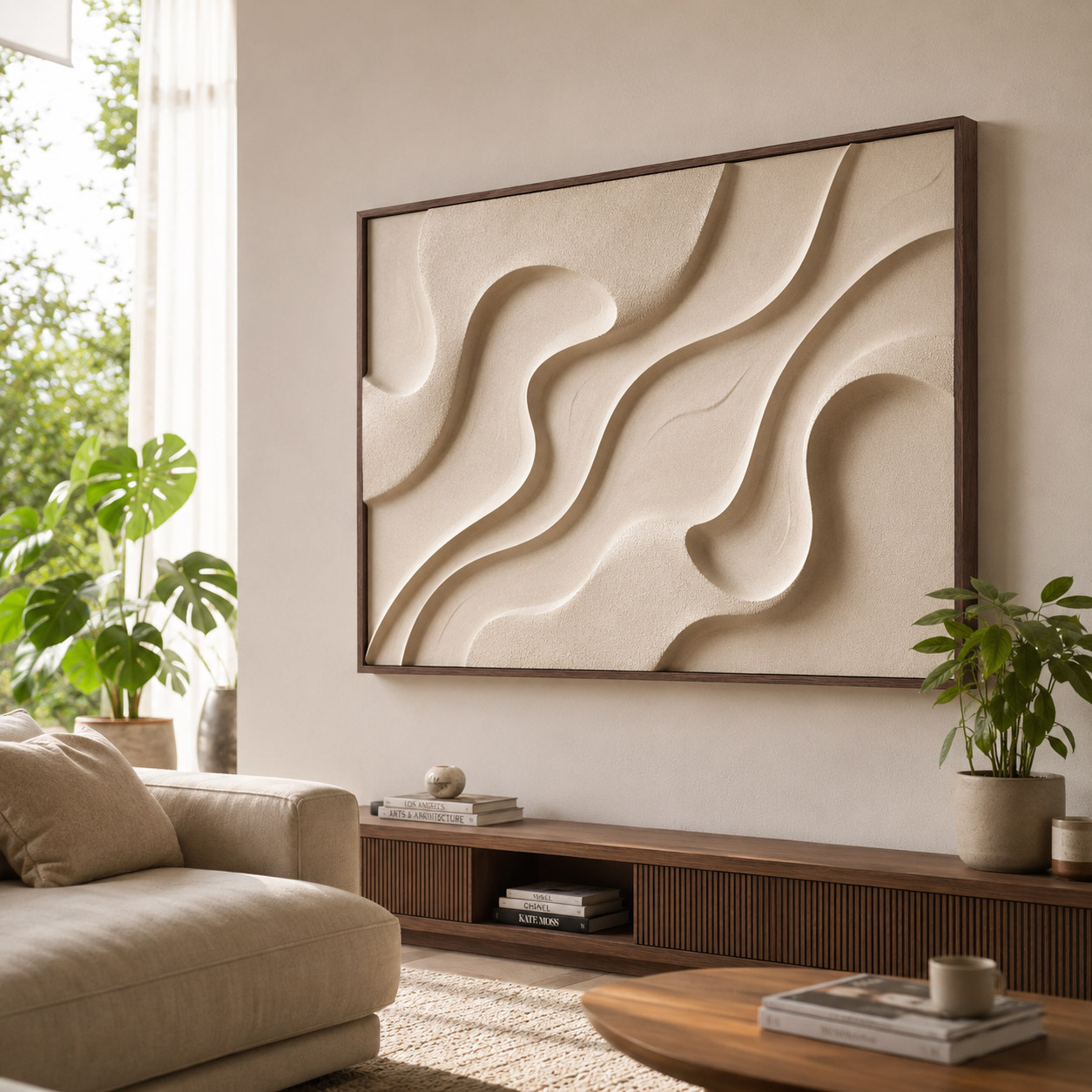 Linhas do Silêncio - Quadro em Alto Relevo - Imagem 5