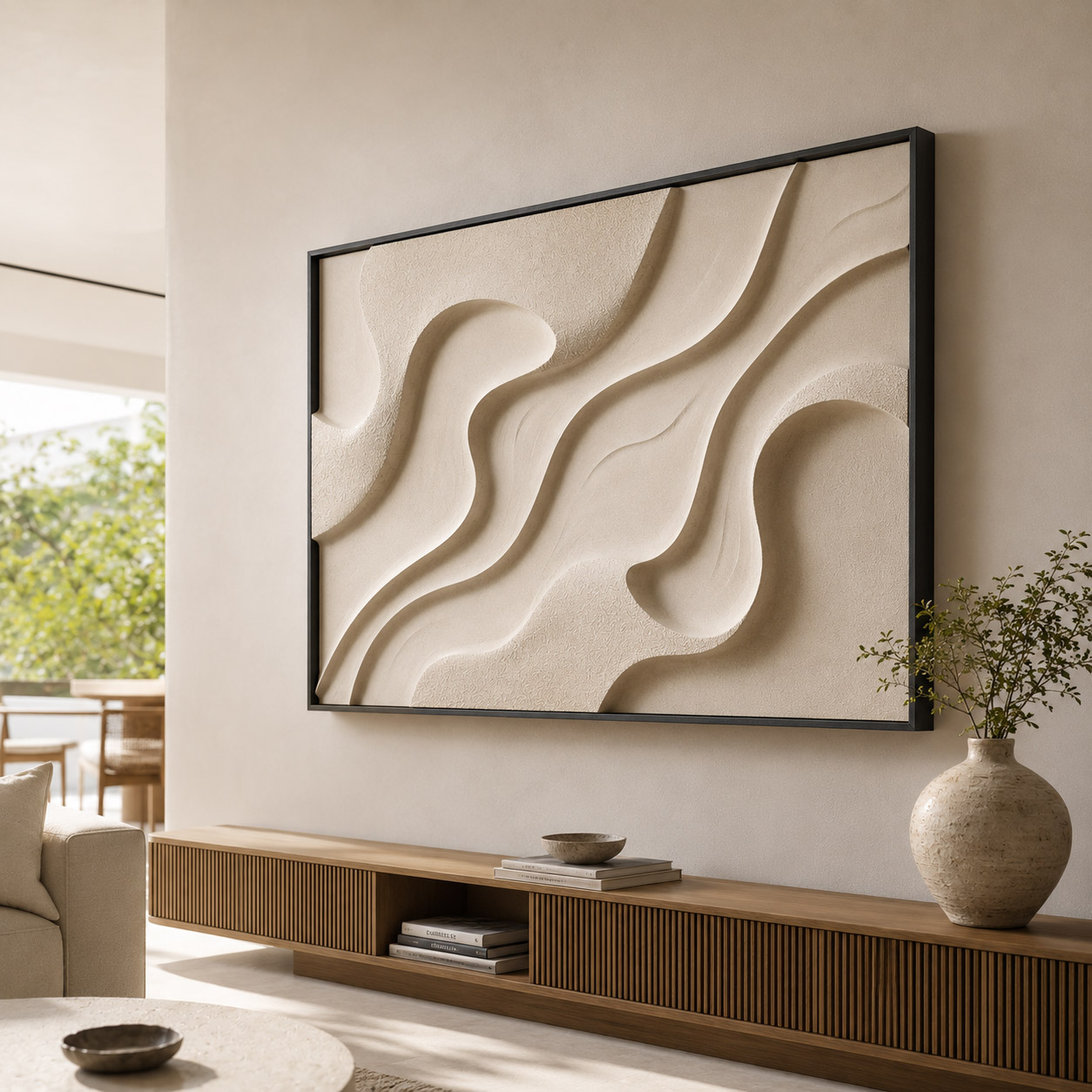 Linhas do Silêncio - Quadro em Alto Relevo - Imagem 8